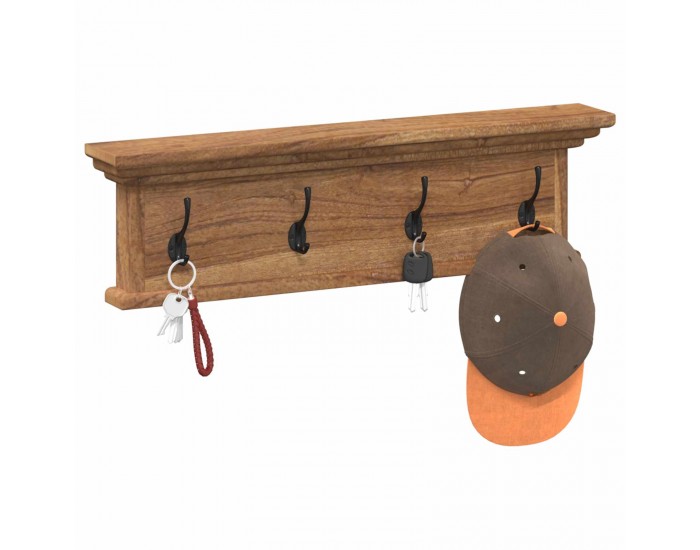 Sonata H Стенна закачалка за палта Естествен 70 x 10 x 20 cm