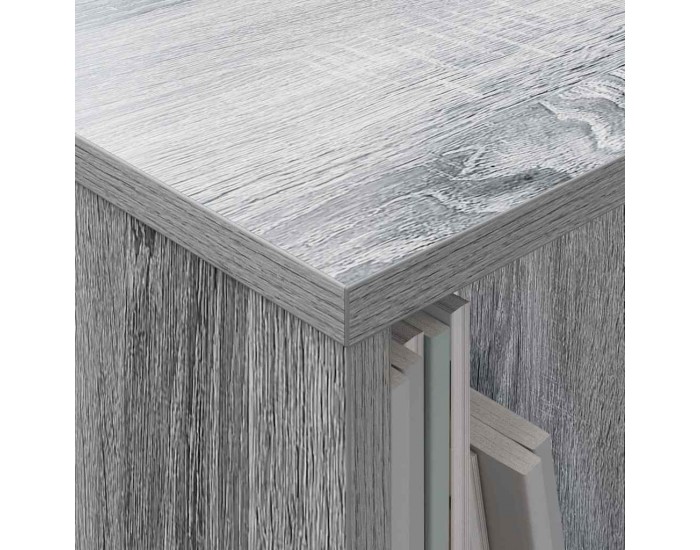 Sonata H Етажерка за списания Сив Сонома 102 x 30 x 45 см