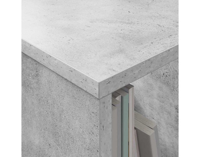 Sonata H Етажерка за списания Циментено сиво 35 x 30 x 45 см