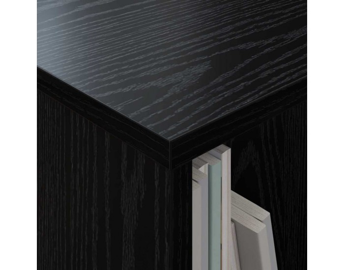 Sonata H Етажерка за списания Черния дъб 68,5 x 30 x 45 см