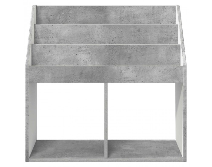 Sonata H Детска рафт за книги Циментено сиво 72,5 x 29,5 x 69 см