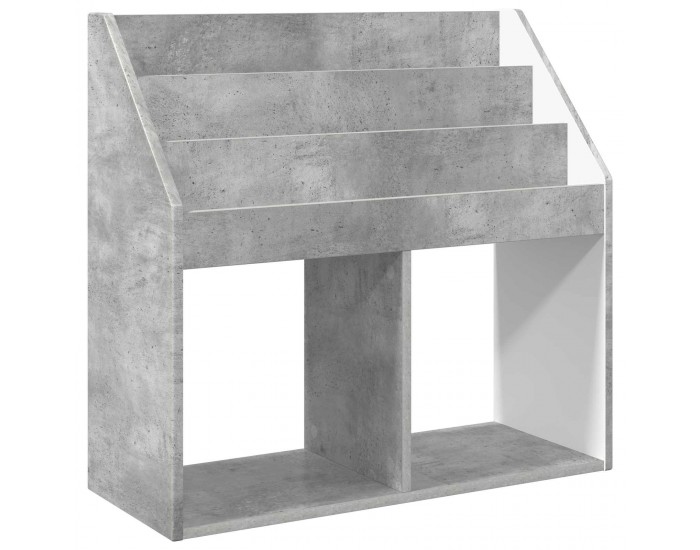 Sonata H Детска рафт за книги Циментено сиво 72,5 x 29,5 x 69 см