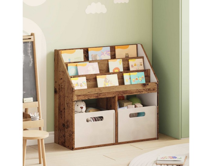 Sonata H Детска рафт за книги Старо дърво 72,5 x 29,5 x 69 см
