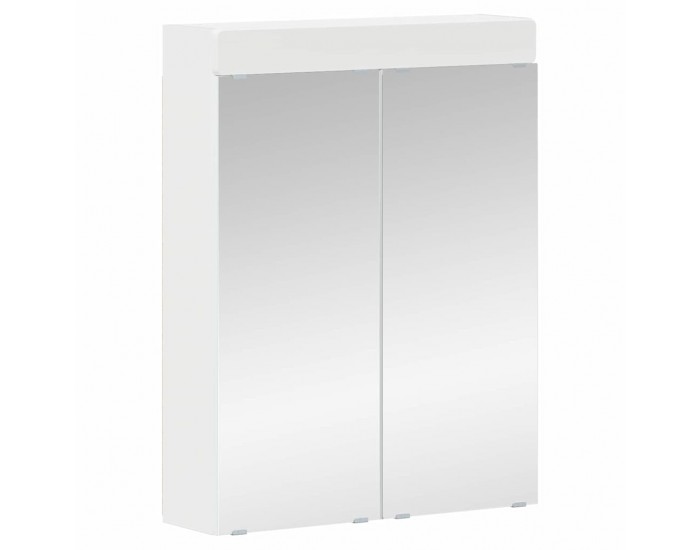 Sonata H Комплект мебели за баня с рафт TULUM Бяло Инженерно дърво