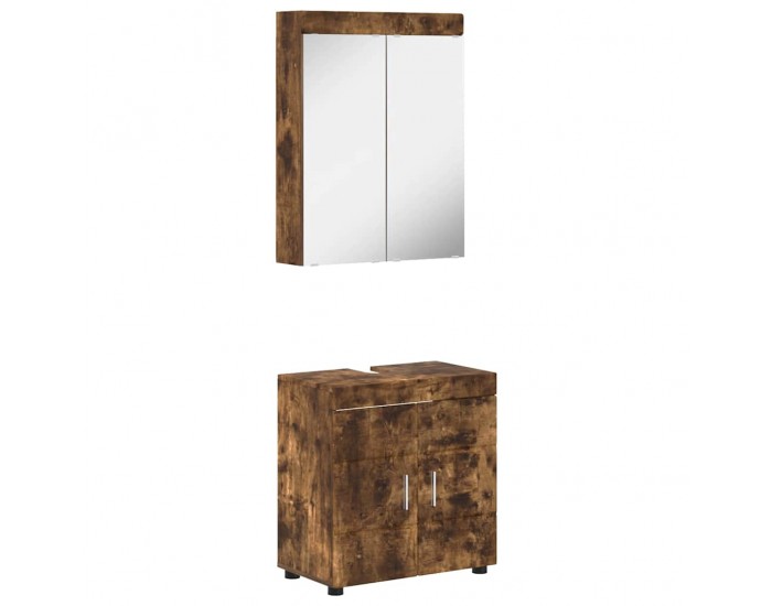 Sonata H Комплект мебели за баня с рафт TULUM Димян дъб Инженерно дърво