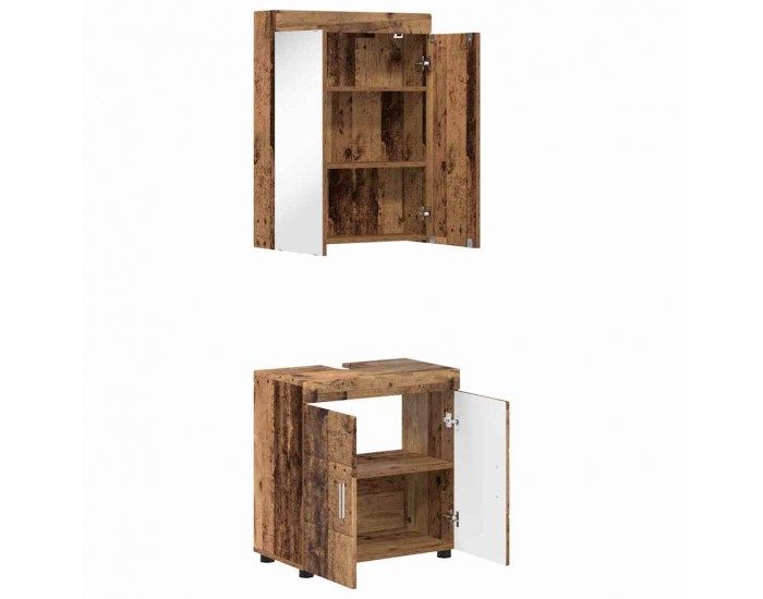 Sonata H Комплект мебели за баня TULUM Старо дърво Инженерно дърво