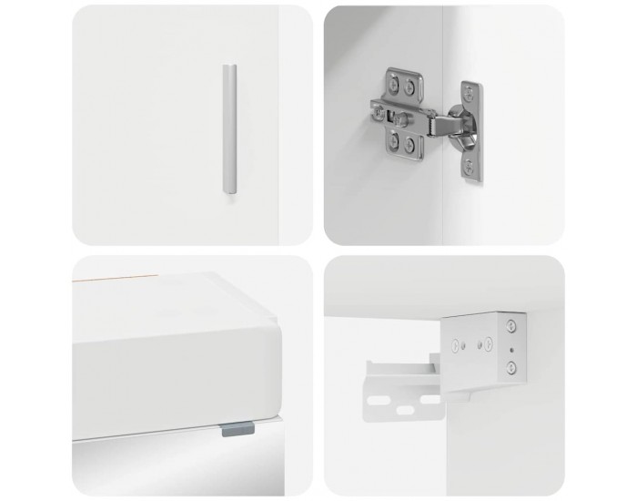 Sonata H Комплект мебели за баня с чекмедже TULUM Бяло Инженерно дърво