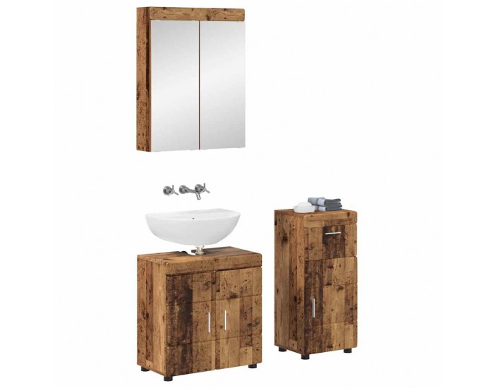 Sonata H Комплект мебели за баня TULUM Старо дърво Инженерно дърво