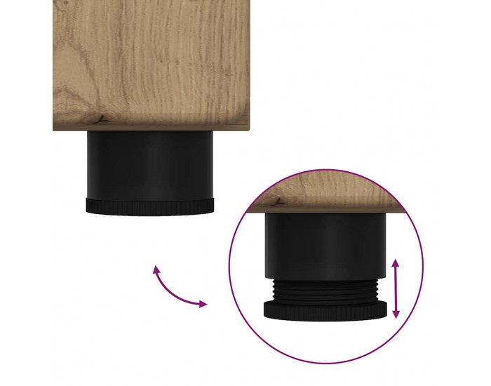 Sonata H Комплект мебели за баня с чекмедже TULUM Дъб Инженерно дърво