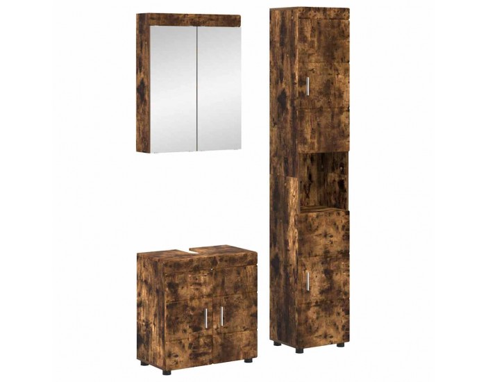 Sonata H Комплект мебели за баня с рафт TULUM Димян дъб Инженерно дърво