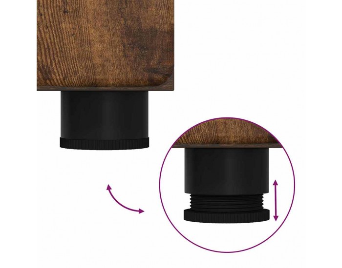 Sonata H Комплект мебели за баня с рафт TULUM Димян дъб Инженерно дърво