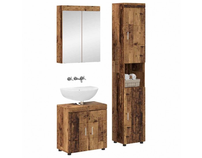 Sonata H Комплект мебели за баня TULUM Старо дърво Инженерно дърво