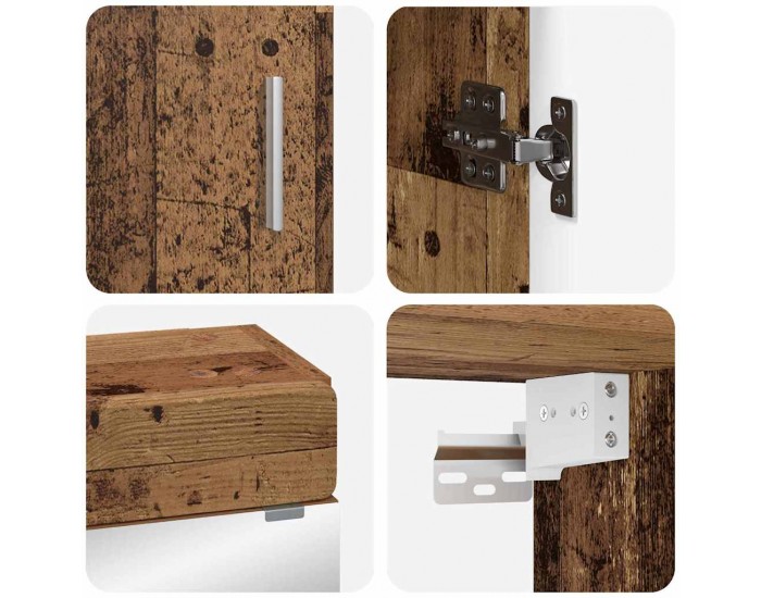 Sonata H Комплект мебели за баня TULUM Старо дърво Инженерно дърво