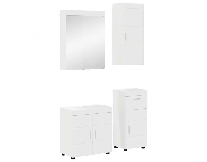 Sonata H Комплект мебели за баня с чекмедже TULUM Бяло Инженерно дърво