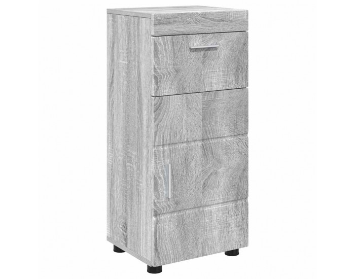 Sonata H Комплект мебели за баня с рафт TULUM Сив Сонома Инженерно дърво