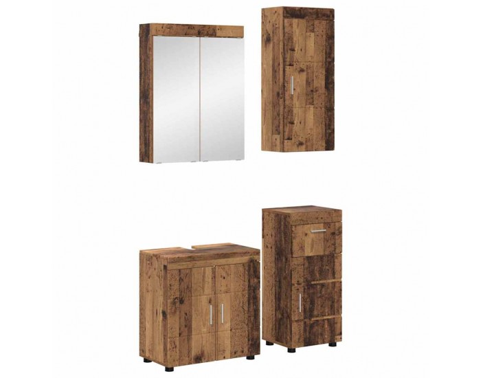 Sonata H Комплект мебели за баня TULUM Старо дърво Инженерно дърво