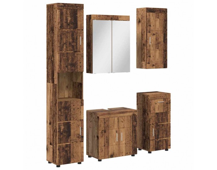 Sonata H Комплект мебели за баня TULUM Старо дърво Инженерно дърво