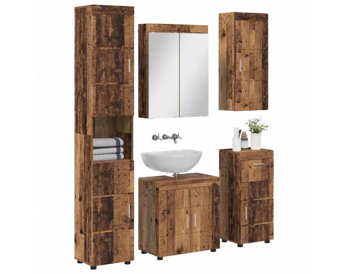 Sonata H Комплект мебели за баня TULUM Старо дърво Инженерно дърво