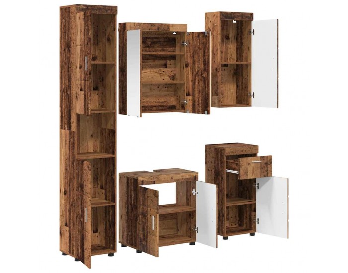 Sonata H Комплект мебели за баня TULUM Старо дърво Инженерно дърво