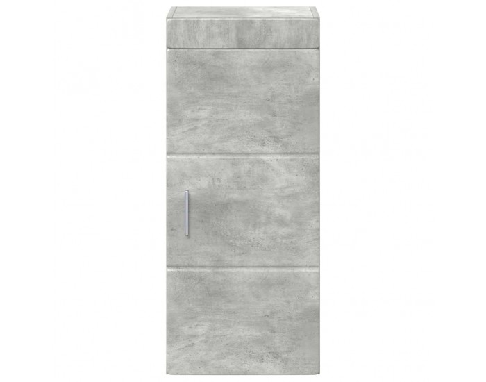 Sonata H Банен стенен шкаф с рафт TULUM Циментено сиво 37 x 24,5 x 86 см