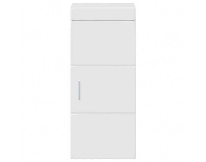 Sonata H Банен стенен шкаф с рафт TULUM Лъскаво бяло 37 x 24,5 x 86 см