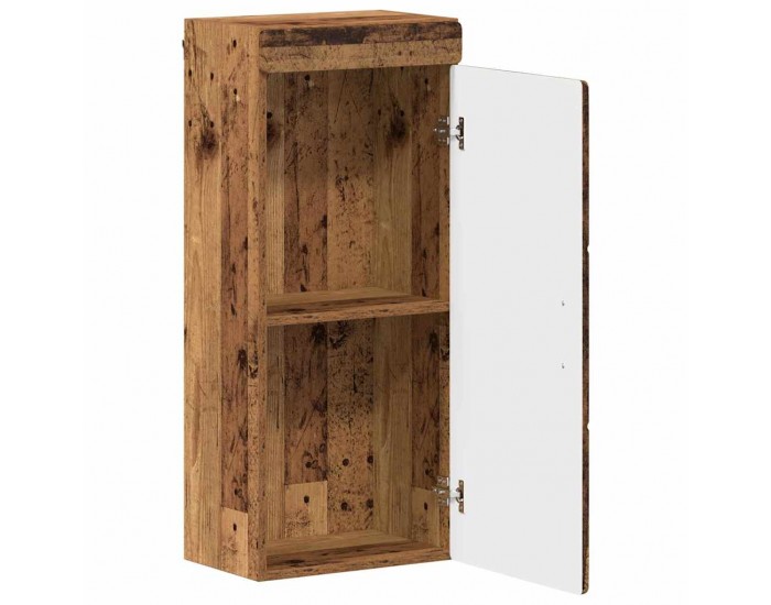 Sonata H Банен стенен шкаф с рафт TULUM Старо дърво 37 x 24,5 x 86 см