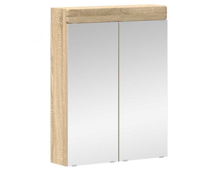 Sonata H Шкаф с огледало за баня TULUM Сонома дъб 60 x 16,5 x 78 см