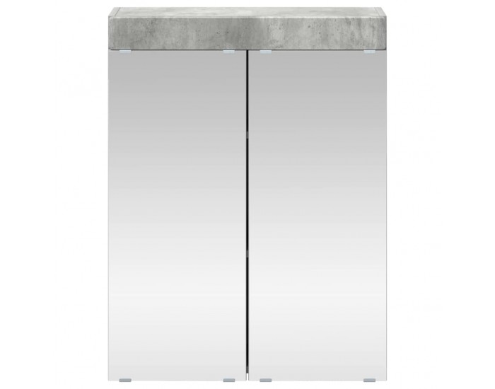 Sonata H Шкаф с огледало за баня TULUM Циментено сиво 60 x 16,5 x 78 см