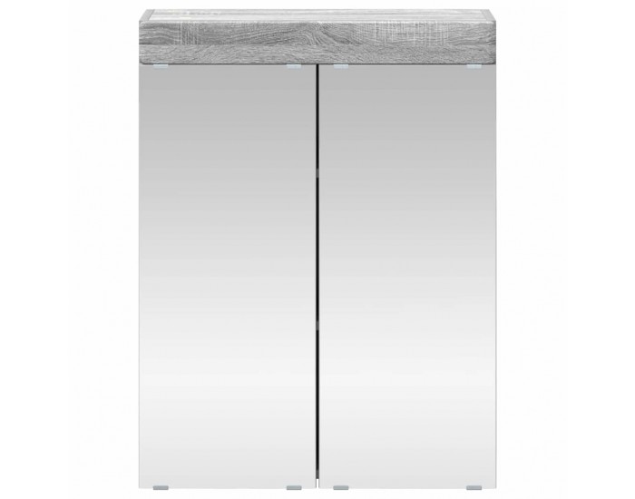 Sonata H Шкаф с огледало за баня TULUM Сив Сонома 60 x 16,5 x 78 см