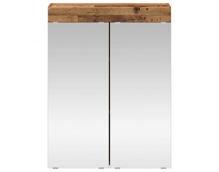 Sonata H Шкаф с огледало за баня TULUM Старо дърво 60 x 16,5 x 78 см