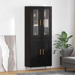 Sonata H Висок шкаф 2 pcs Черния дъб Инженерно дърво - Дневна