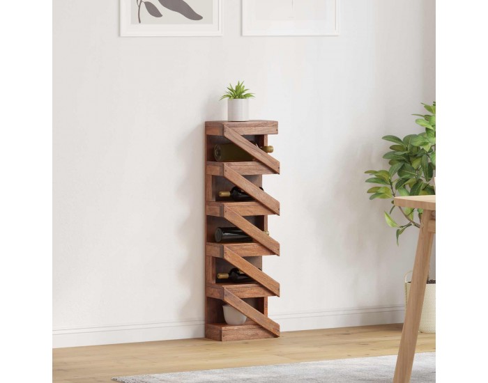 Sonata H Стелаж Кафяво 24 x 14 x 80 см Масивно махагоново дърво
