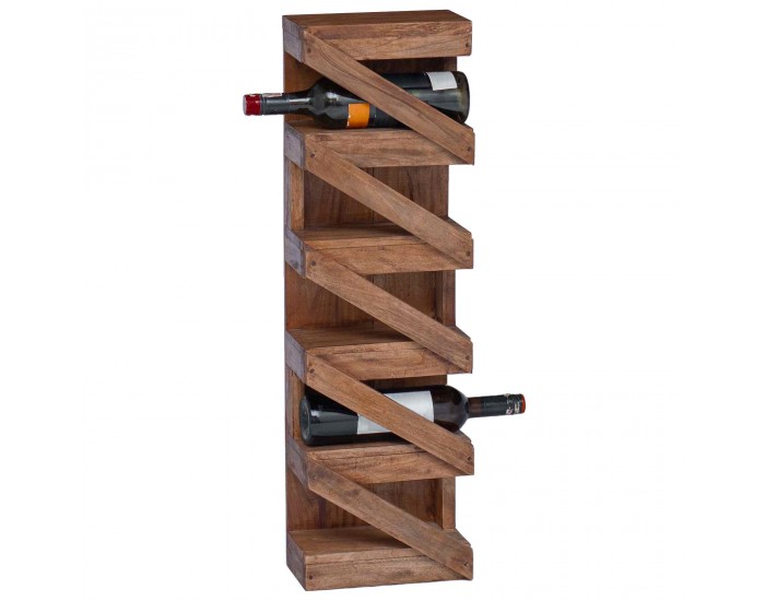 Sonata H Стелаж Кафяво 24 x 14 x 80 см Масивно махагоново дърво