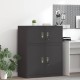 Sonata H Шкаф за съхранение Черен 90 x 40 x 40 см Стомана