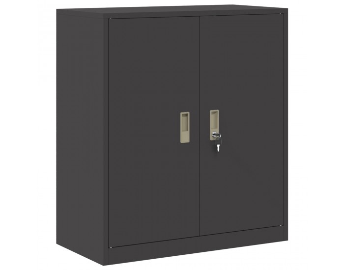 Sonata H Шкаф за съхранение Черен 80 х 40 х 90 см Стомана