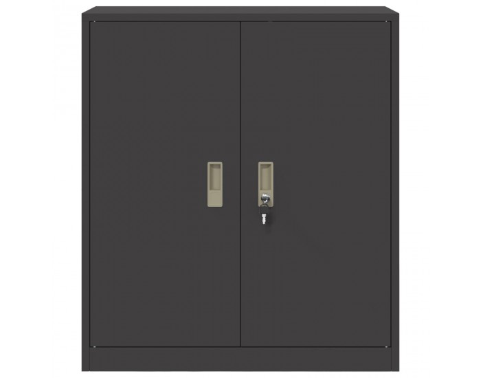 Sonata H Шкаф за съхранение Черен 80 х 40 х 90 см Стомана