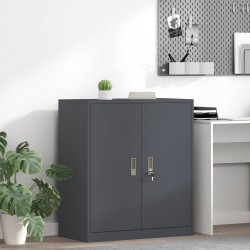 Sonata H Шкаф за съхранение Антрацит 80 х 40 х 90 см Стомана - Шкафове, Витрини, Модулни секции
