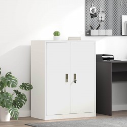 Sonata H Шкаф за съхранение Бял 80 x 40 x 105 см Стомана - Шкафове, Витрини, Модулни секции