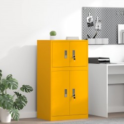 Sonata H Шкаф за съхранение Горчично жълто 60 x 40 x 40 см Стомана - Шкафове, Витрини, Модулни секции