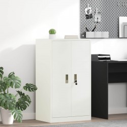 Sonata H Шкаф за съхранение Бял 60 x 40 x 105 см Стомана - Шкафове, Витрини, Модулни секции