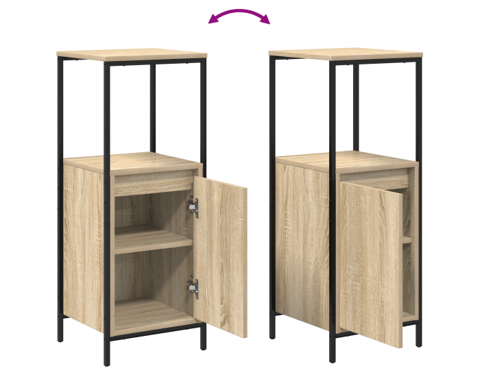 Sonata H 3 частен комплект мебели за баня от инженерна дървесина Сонома