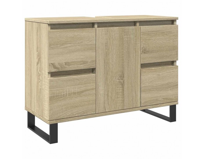 Sonata H Шкаф за баня, дъб сонома, 80x33x60 см, инженерно дърво