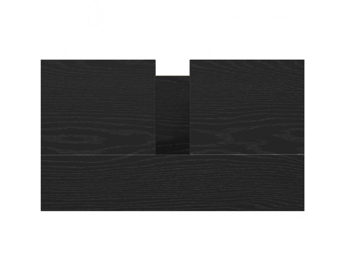 Sonata H Шкаф за баня с чекмеджета Черен дъб 60x34,5x60 cm