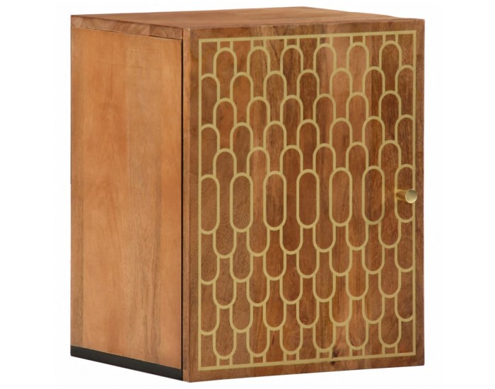 Sonata H Стенен шкаф за баня 38x33x48 см масивно мангово дърво