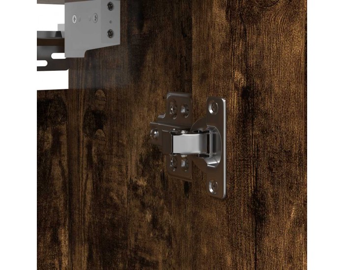 Sonata H Стенен шкаф за баня с огледало опушен дъб 60x21x60 cm