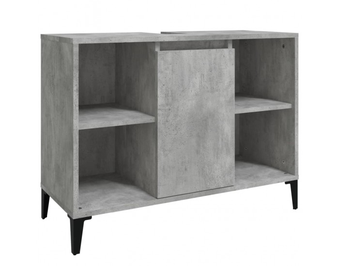 Sonata H Шкаф за мивка, бетонно сиво, 80x33x60 см, инженерно дърво