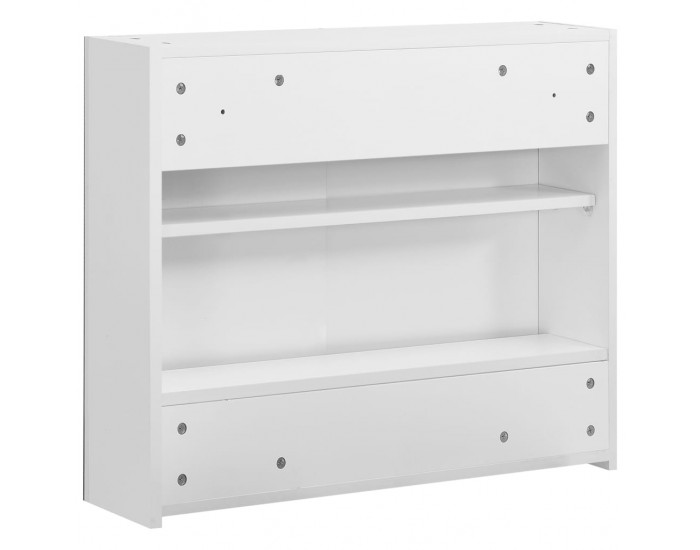 Sonata H Шкаф с огледало за баня, бял, 80x15x60 см, МДФ