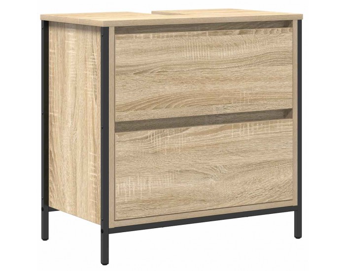 Sonata H Шкаф за баня с чекмеджета Дъб Сонома 60x34,5x60 cm