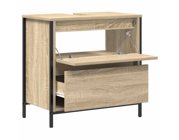 Sonata H Шкаф за баня с чекмеджета Дъб Сонома 60x34,5x60 cm