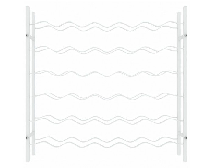 Sonata H Стойка за вино за 36 бутилки, бяла, метална